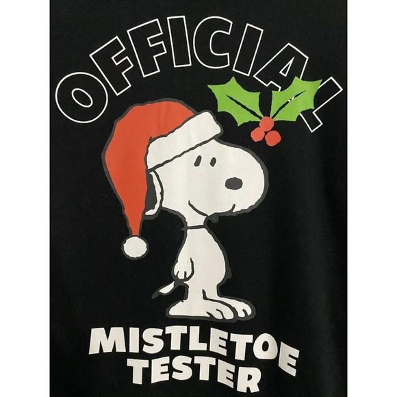 SNOOPY OFFICIAL MISTLETOE TESTER UGLY CHRISTMAS SWEATER SIZE SMALL - BRAND NEW - Picture 2 of 9